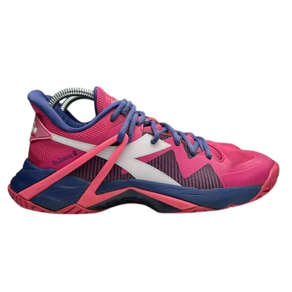Diadora B.Icon 2 W AG TXS Lacing Anima Technology Pink Tennis Shoe Womens Size 9